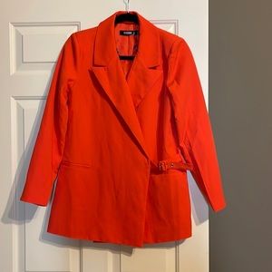 Misguided orange blazer. New with tags and never worn.